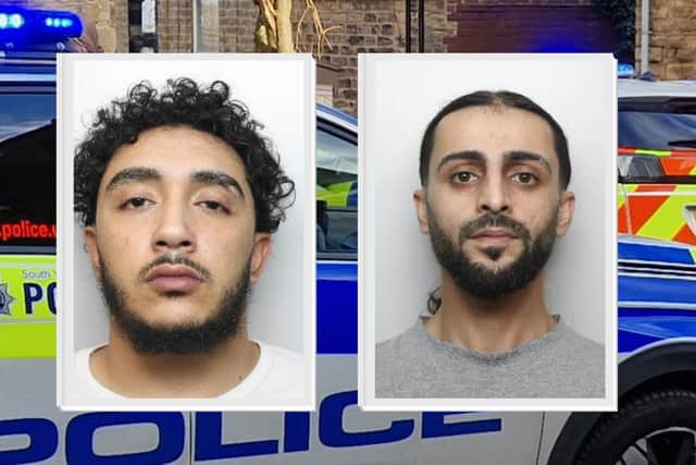 Ahmed Ahmed, left, and Kardo Ali, right, were both jailed at Sheffield Crown Court. Photo: South Yorkshire Police