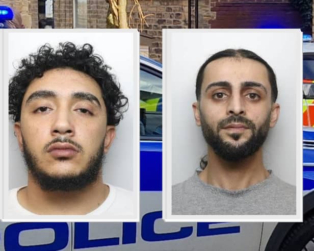 Ahmed Ahmed, left, and Kardo Ali, right, were both jailed at Sheffield Crown Court. Photo: South Yorkshire Police