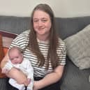 Lauren Fox, 30, was able to give birth to baby Elijah last month after her mother donated her kidney to her in 2020. 