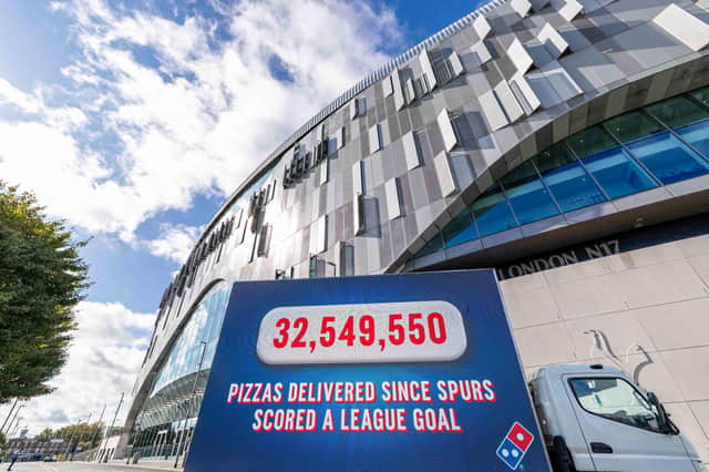 More than 32 million pizzas have been delivered by Domino's since Spurs last scored