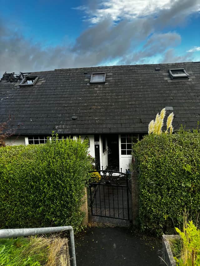 A property in Totley was damaged in a blaze