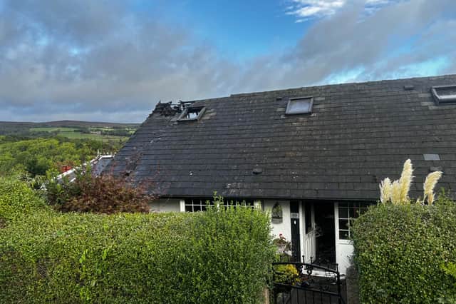 Firefighters were called to The Grove in Totley this morning