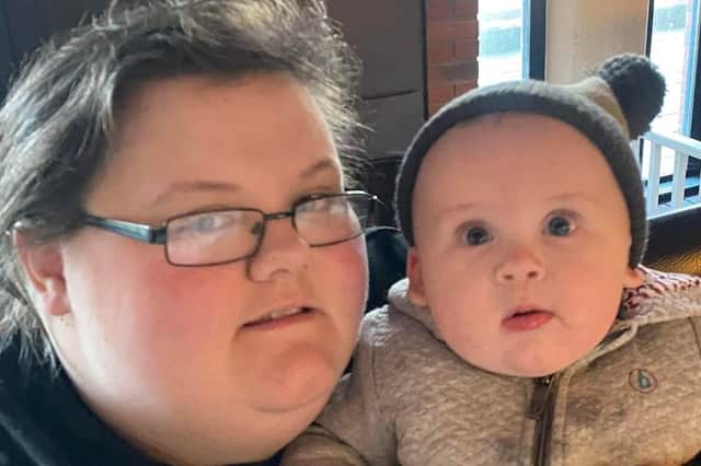 Tanya McCartney with baby Marcus.