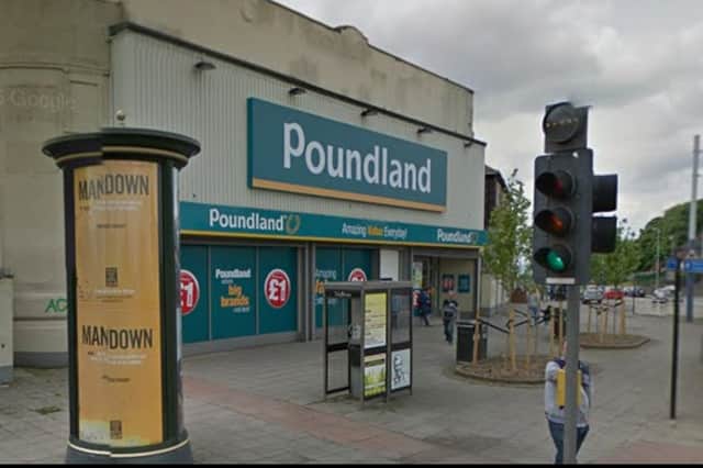 How the building on City Road, Manor Top, Sheffield, looked when it was a Poundland. Photo: Google