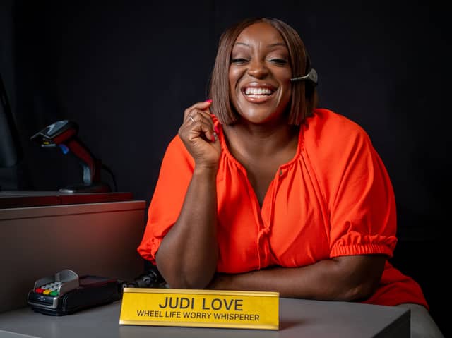 Halfords recruited Judi Love as their Wheel Life Worry Whisperer to keep Brits safe on the roads