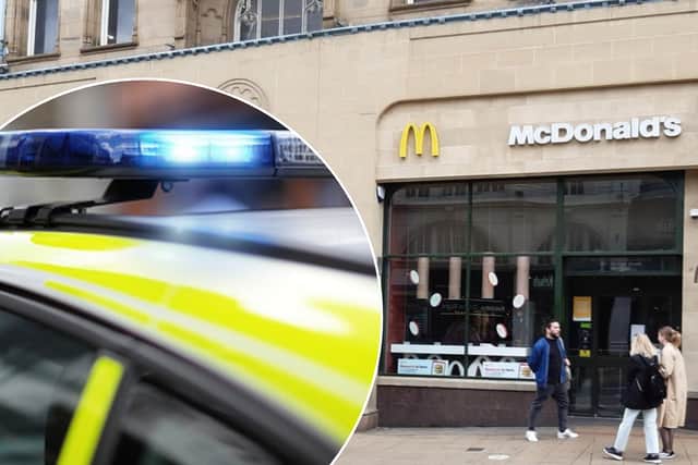 The incident is alleged to have taken place at High Street McDonald’s, Sheffield city centre in the early hours of yesterday morning (Sunday, September 20, 2026)