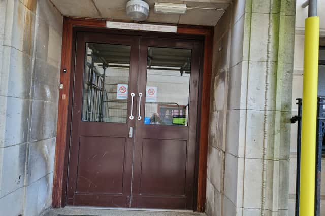 The entrance to the Library Theatre, Sheffield. Photo: David Kessen, Iconic Media