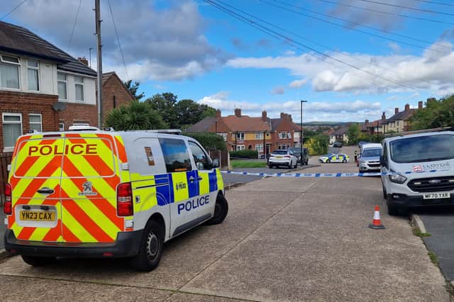 Police blocked off part of Swanbourne Road as investigations into the shootings were launched