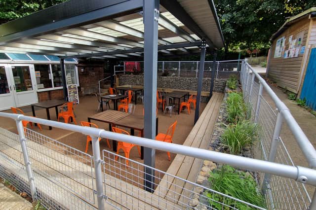 New seating area at Heely City Farm