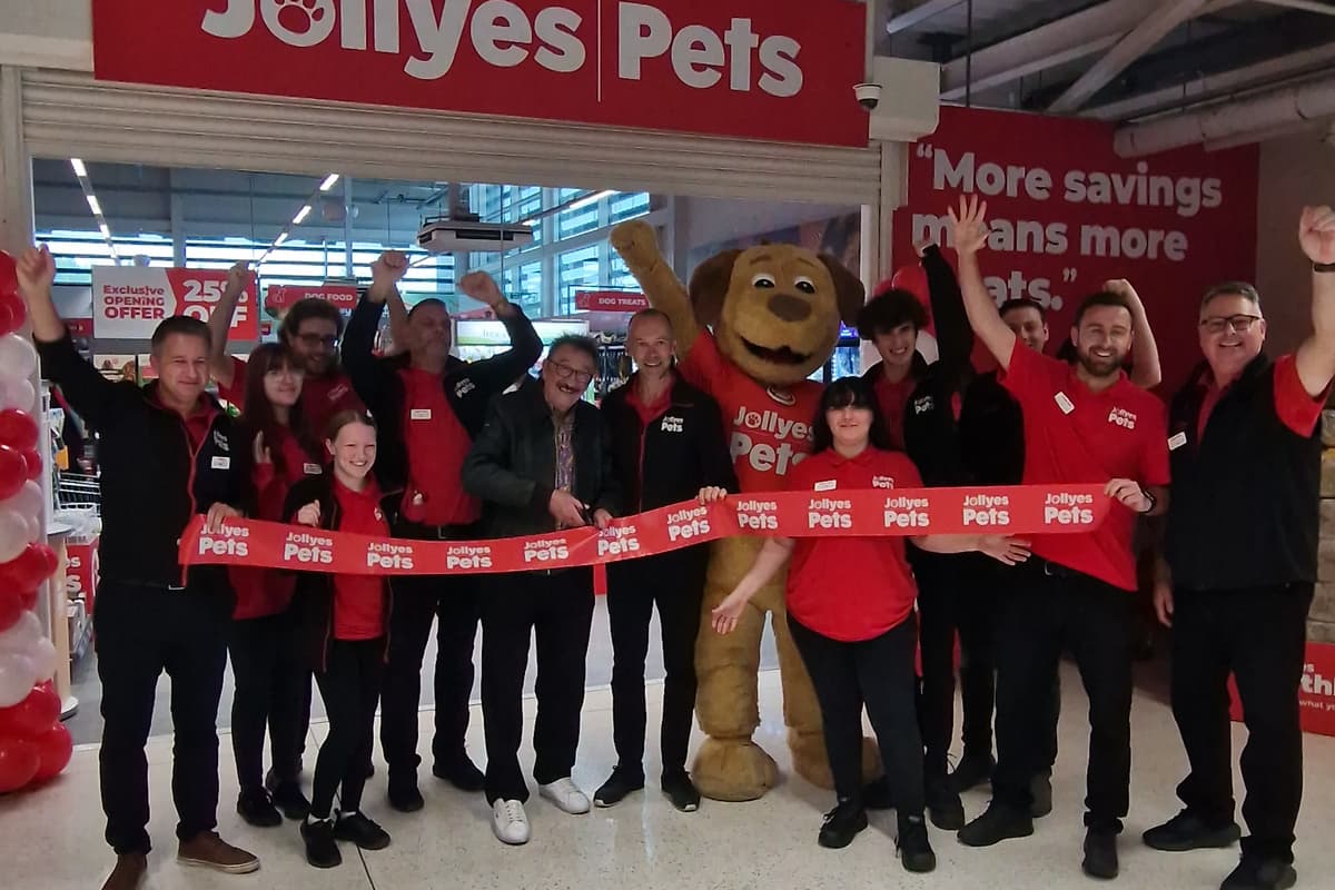 Paul Chuckle attends official opening of Jollyes Pets at Asda Drakehouse ...