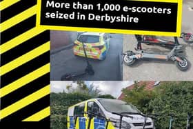 Police in Derbyshire have seized more than 1,000 e-scooters