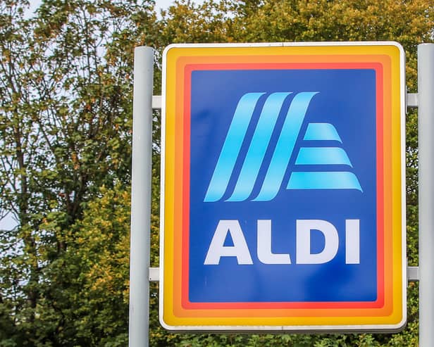 An Aldi store sign (Peter Byrne/PA)