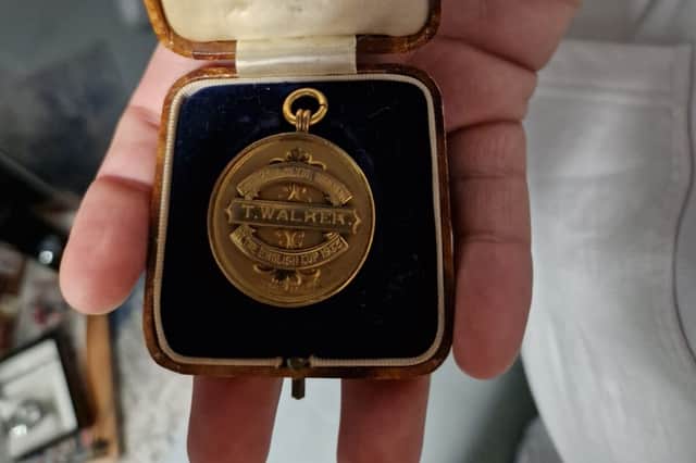 Tom Walker's 1935 FA Cup winners medal.