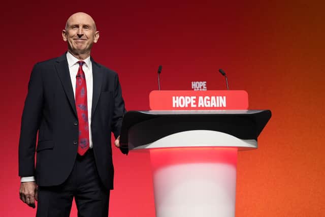 John Healey after his conference speech
