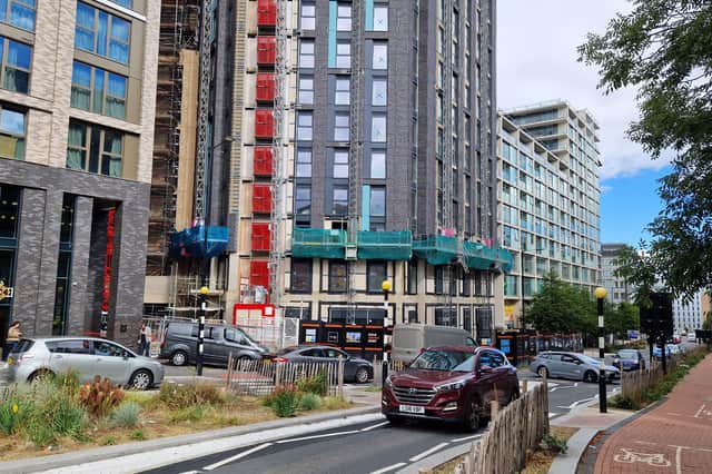 £53m Hollis Croft flats are on busy Tenter Street in Sheffield.