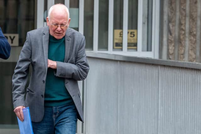 Former president of the Doncaster Labour Party Allan Hornsby leaves Sheffield Magistrates’ Court (September 29, 2026). He is charged with one count of attempted rape and one count of sexual assault