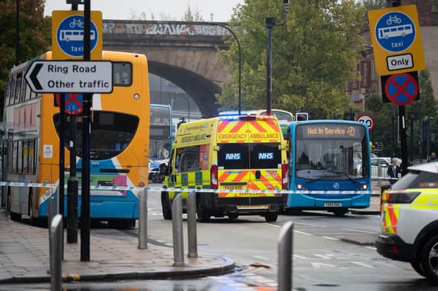 Buses were diverted for a number of hours as police blocked off the road