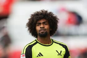Hamza Choudhury of Sheffield United during the Sky Bet Championship 2026/27 match between Stoke City and Sheffield United at Bet365 Stadium on September 19, 2026 in Stoke on Trent, England.