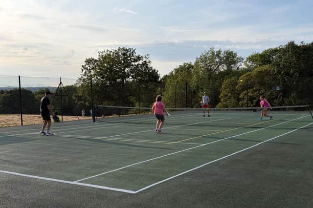 "Everything's provided" at a Sheffield Pickleball session, "they literally just have to turn up in a pair of trainers"