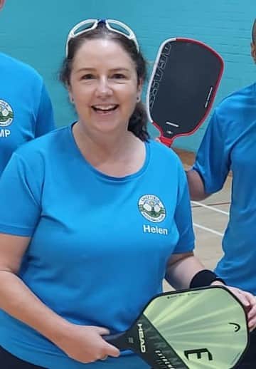 Helen Blomfield can afford to play pickleball multiple times a week, whereas the cost of tennis was getting "ridiculous"