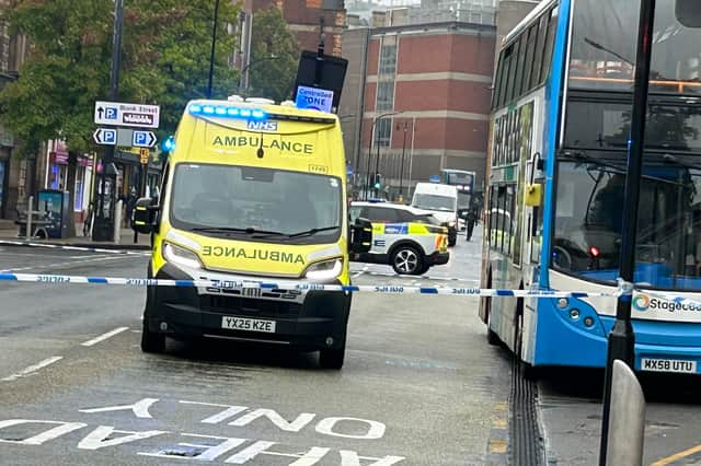 Police and ambulances are responding to a reported collision on Wicker, at the edge of Sheffield city centre