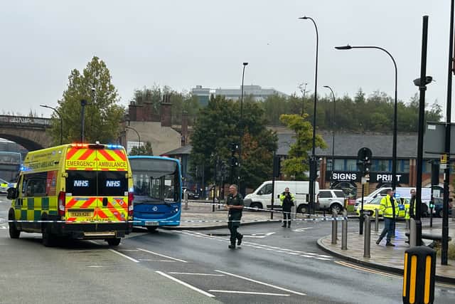 The cordon in place on the Wicker