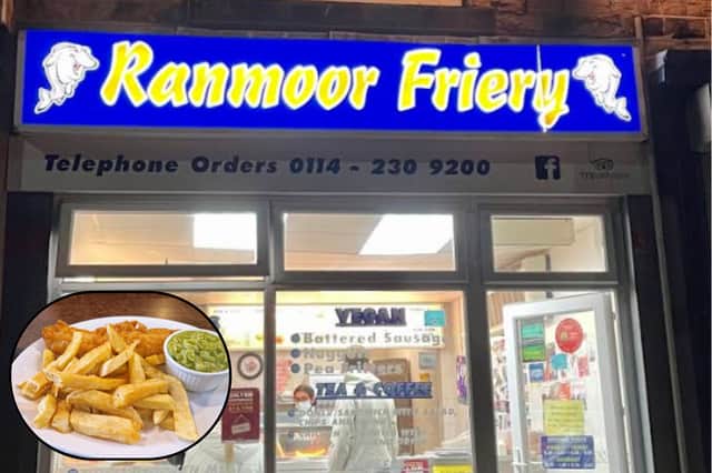 A new app has ranked two of Sheffield's chippy's into the top 100 in the UK.