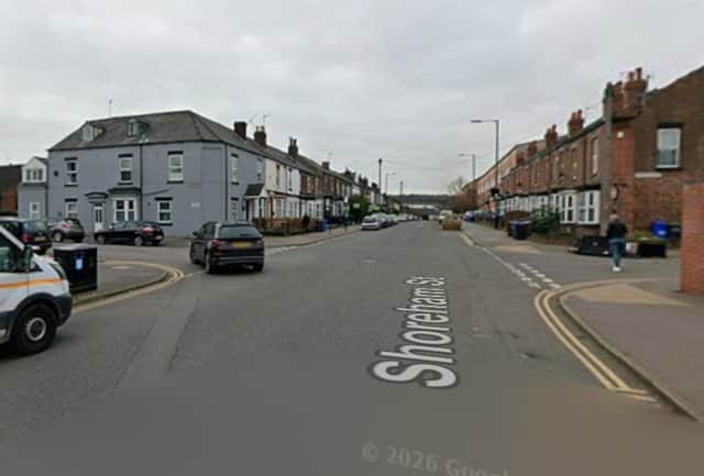 The fire broke out at a terraced house on Sheffield’s Shoreham Street