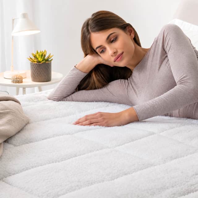 The Dreamland Hunker Down Scandi Sherpa Underblanket.