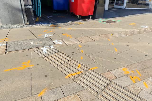 Last week, spray painted lines and symbols were seen on Fargate. Now, the council says trial holes are set to be dug this month.