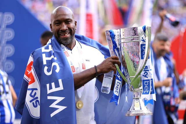 Darren Moore led Sheffield Wednesday to promotion from League One in 2022/23.