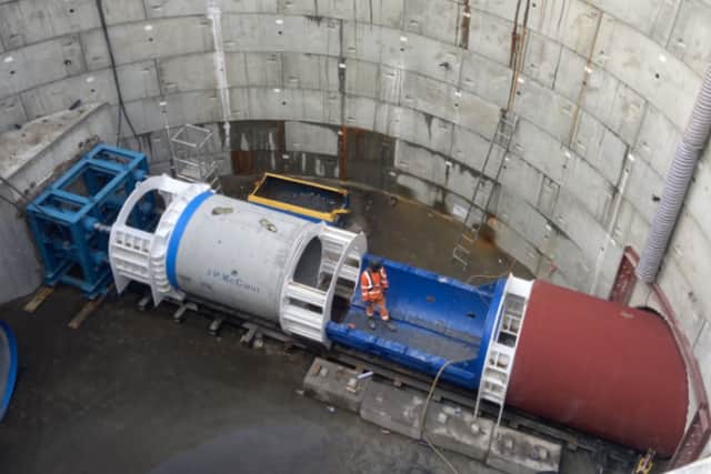 A 350-yard tunnel is being bored under Forgemasters and Brightside Lane.