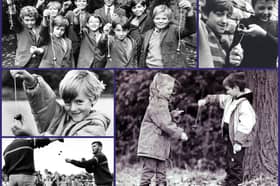 Autumn photos from when conkers were wildly popular
