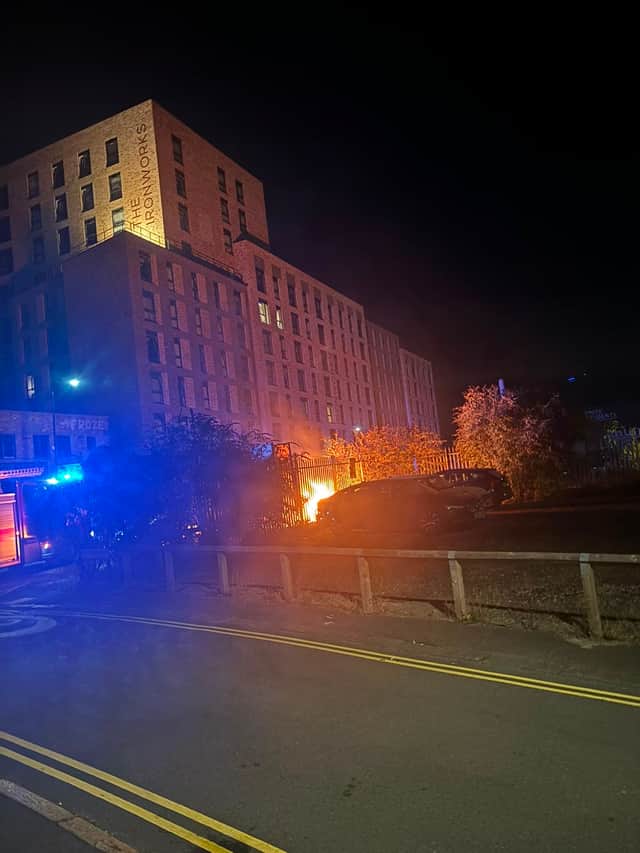 Fire on Scotland Street
