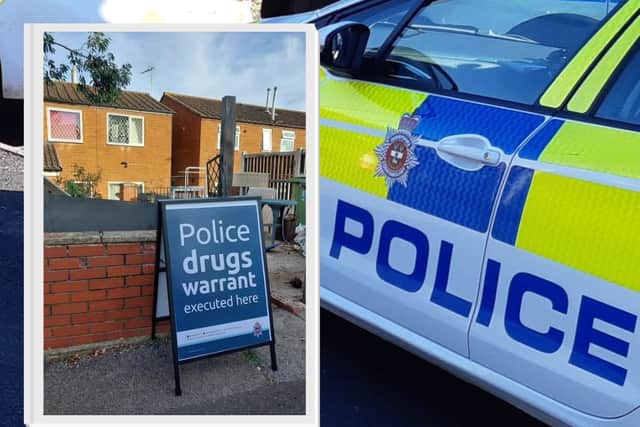 Derbyshire police raided a house in Killamarsh, near Sheffield. Photo: Derbyshire Constabulary / Iconic Media