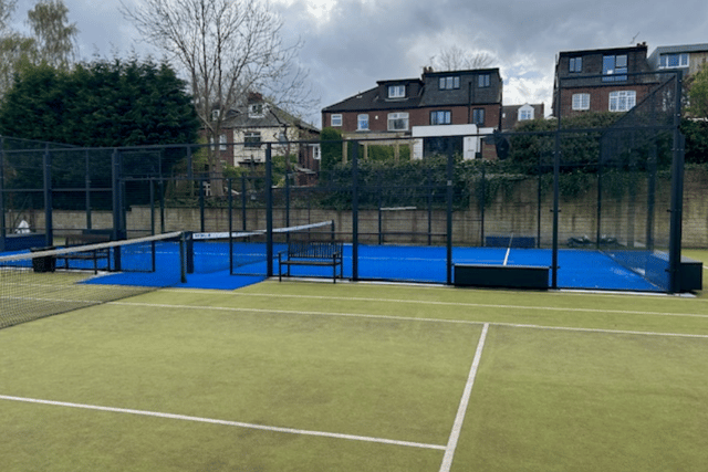 The padel court, built two years ago without planning permission, has been out of action after a noise abatement notice was served