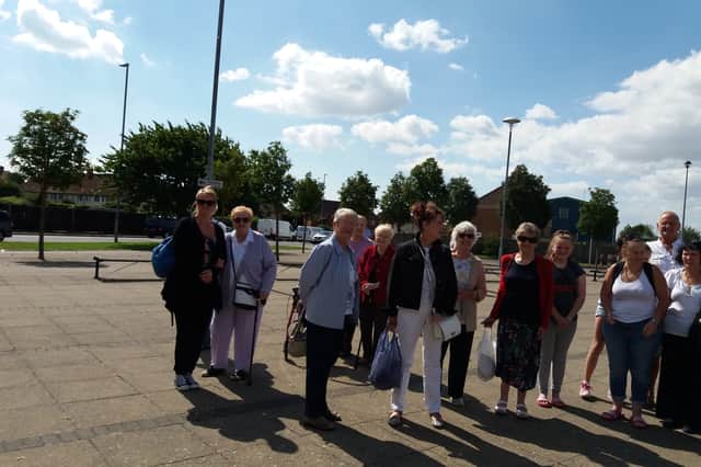 The tenants and residents take a trip to the seaside day every year