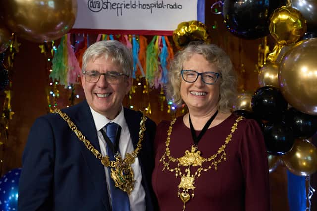 Lord Mayor of Sheffield Andrew Sanger with Lady Mayoress Sue Alston