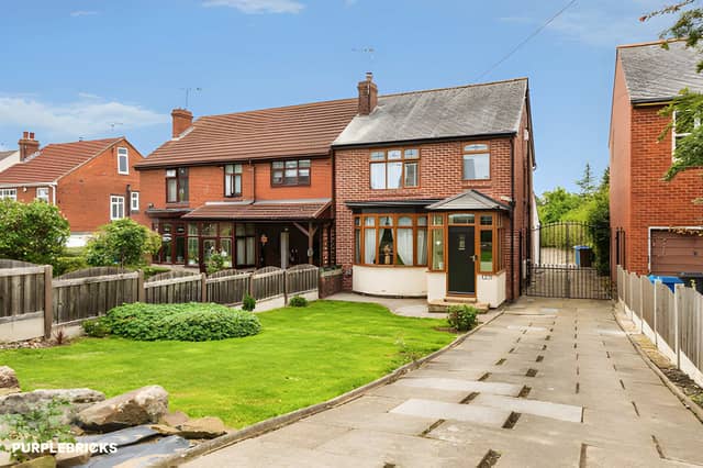 The High Greave detached home has a driveway providing off-road parking and a welcoming entrance porch