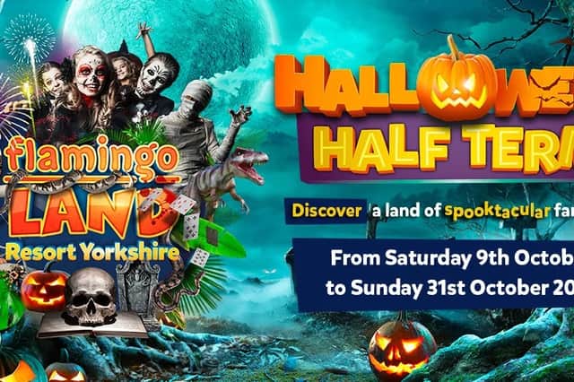 This Halloween-themed del from Wowcher is a great excuse to enjoy a spookily fun day out at Flamingo Land for all of the family, with prices slashed by 50%