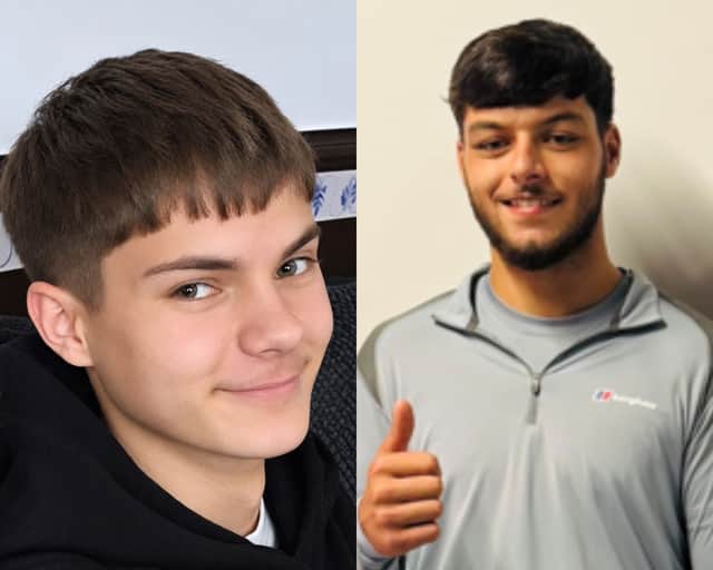 Jacob Patching (right) and Jacob Skidmore