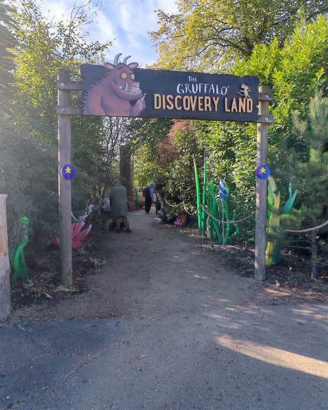 The entrance to the Gruffalo Land of Discovery