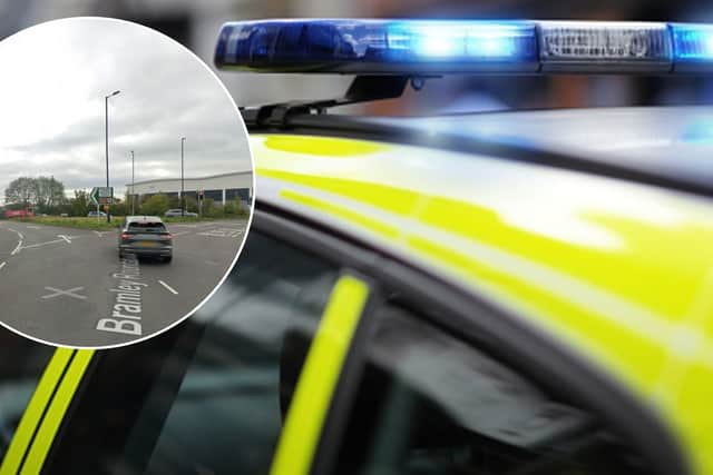 The incident on Bawtry Road, Hellaby involved two vehicles - a Ford Transit van and a lorry