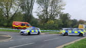 Police at the scene of an incident at Eastern Avenue, Sheffield this morning,. Photo: Iconic Media