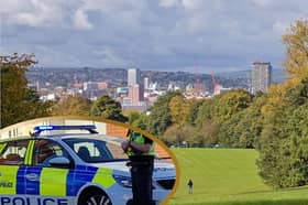 Picture shows Norfolk Park, and inset, South Yorkshire Police. Photo: Iconic Media