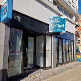 A shop is lined up for the former Starbucks at the bottom of Fargate. Photo: David Kessen, Iconic media