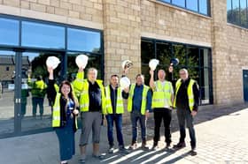 Builders have handed M&S the keys to its new food hall at Fox Valley in Stocksbridge which is set to open in January.