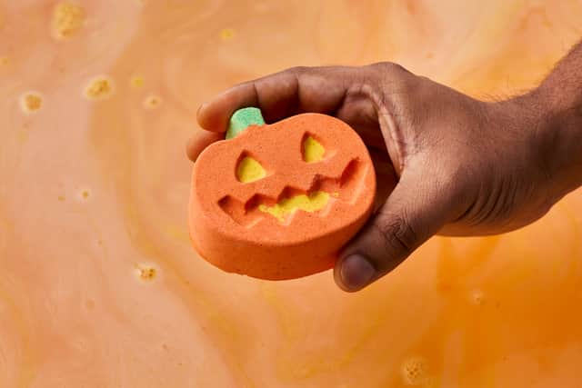 Punkin Pumpkin bath bomb from the Lush 2026 Halloween collection is available to buy from Lush Meadowhall now