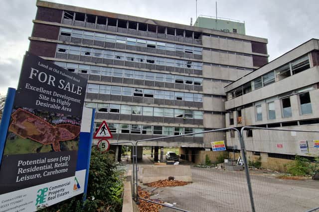 The vandalised NHS site in Fulwood is for sale.