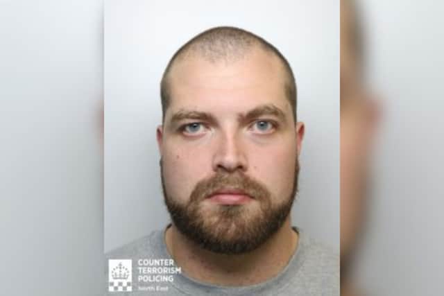 Mark Broadhurst, 28, has been jailed for three years and 10 moths after being found in  possession of explosives and firearms for terrorist purposes